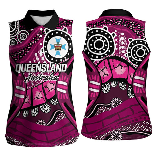 Australia Queensland Audax at Fidelis Women Sleeveless Polo Shirt