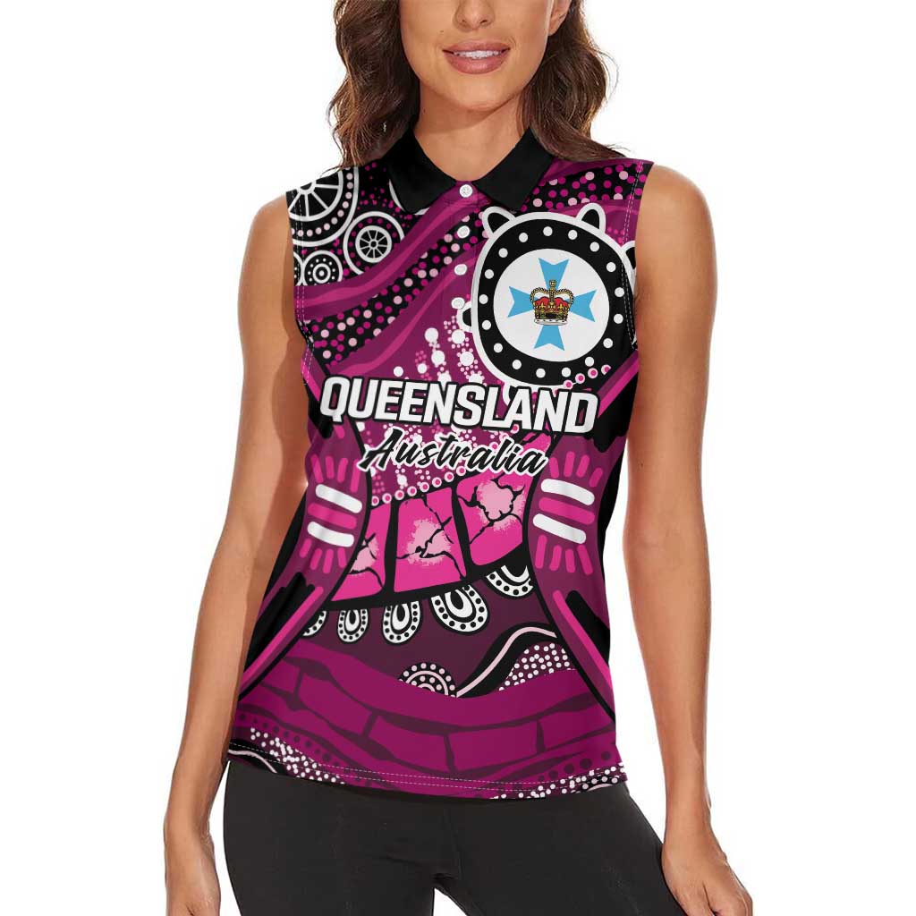 Australia Queensland Audax at Fidelis Women Sleeveless Polo Shirt