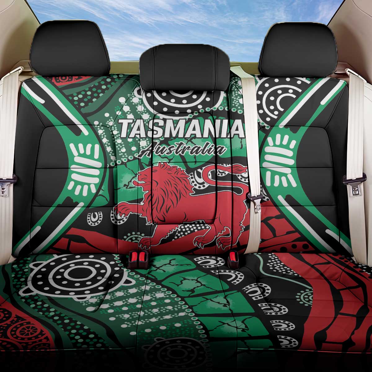 Australia Tasmania State Back Car Seat Cover Ubertas et Fidelitas
