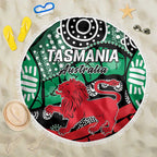 Australia Tasmania State Beach Blanket Ubertas et Fidelitas