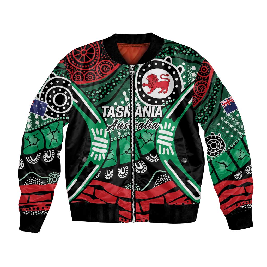 Australia Tasmania State Bomber Jacket Ubertas et Fidelitas