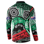Australia Tasmania State Button Sweatshirt Ubertas et Fidelitas