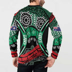 Australia Tasmania State Button Sweatshirt Ubertas et Fidelitas