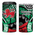 Australia Tasmania State 4 in 1 Can Cooler Tumbler Ubertas et Fidelitas