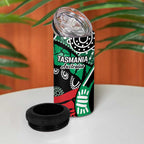 Australia Tasmania State 4 in 1 Can Cooler Tumbler Ubertas et Fidelitas