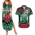 Australia Tasmania State Couples Matching Summer Maxi Dress and Hawaiian Shirt Ubertas et Fidelitas