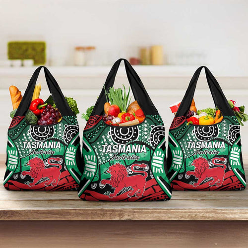 Australia Tasmania State Grocery Bag Ubertas et Fidelitas