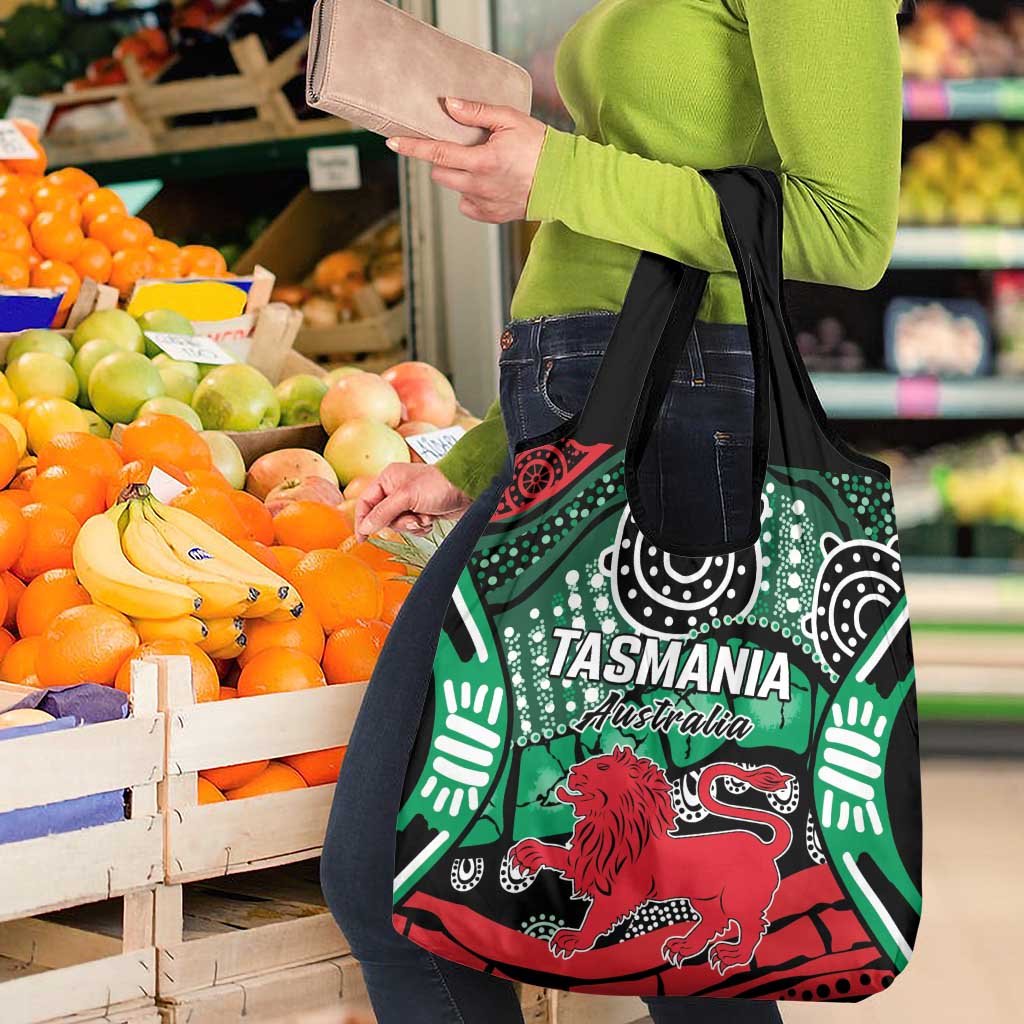 Australia Tasmania State Grocery Bag Ubertas et Fidelitas