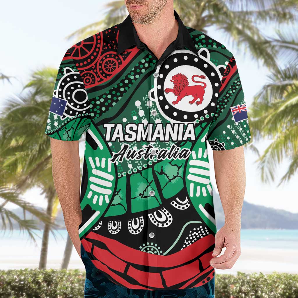 Australia Tasmania State Hawaiian Shirt Ubertas et Fidelitas