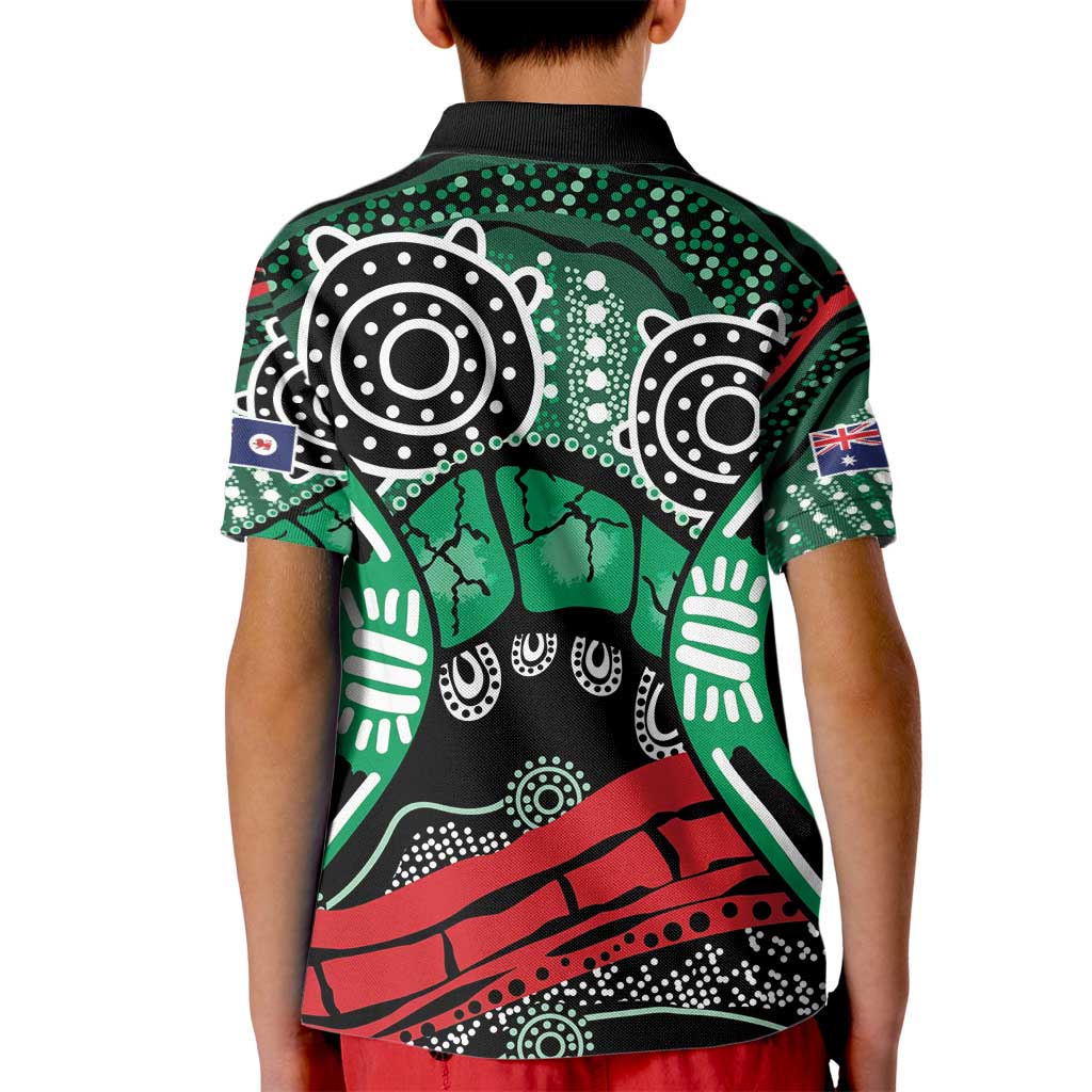 Australia Tasmania State Kid Polo Shirt Ubertas et Fidelitas