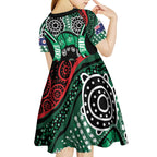 Australia Tasmania State Kid Short Sleeve Dress Ubertas et Fidelitas