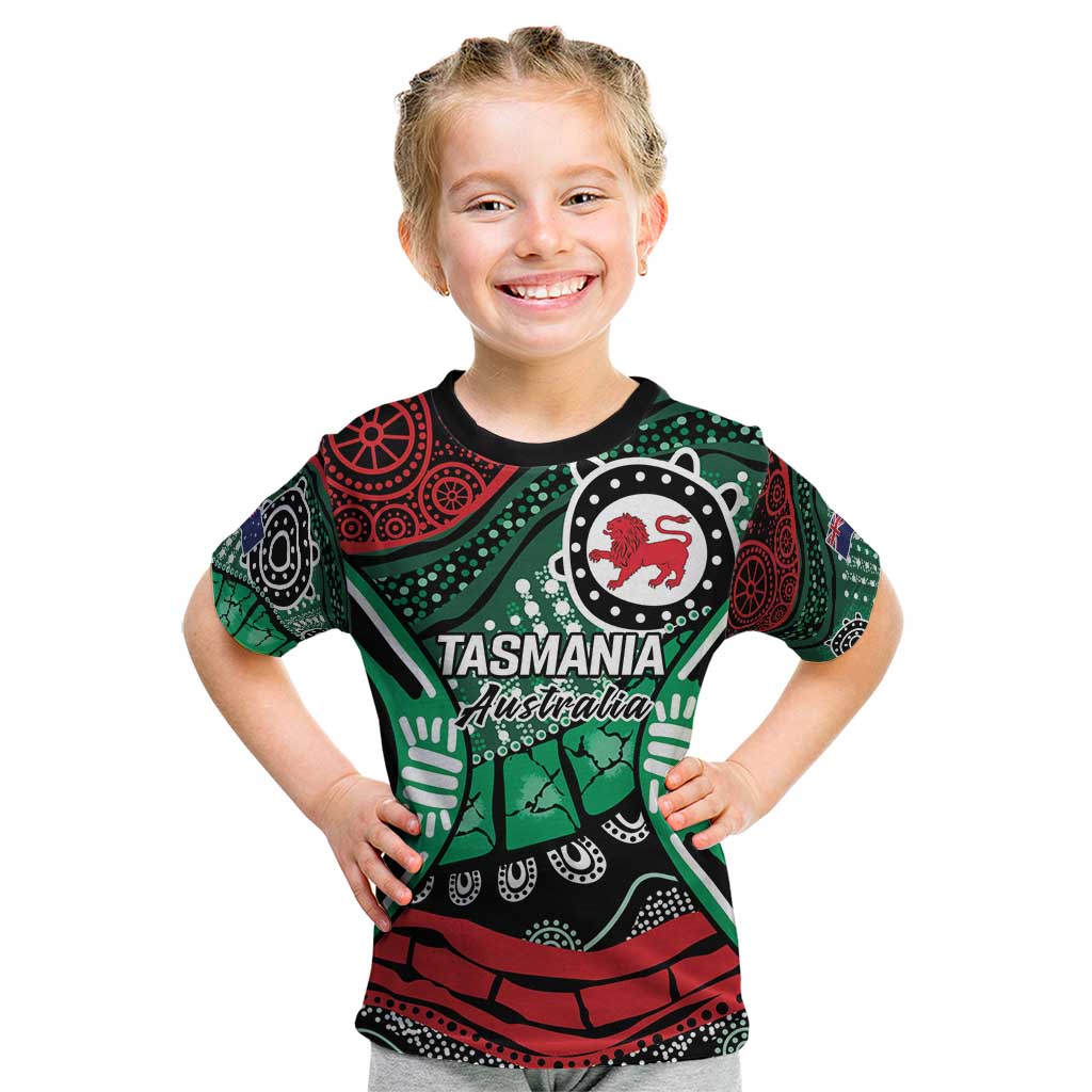 Australia Tasmania State Kid T Shirt Ubertas et Fidelitas