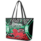 Australia Tasmania State Leather Tote Bag Ubertas et Fidelitas