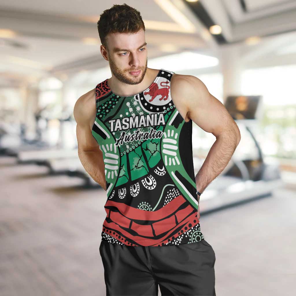 Australia Tasmania State Men Tank Top Ubertas et Fidelitas