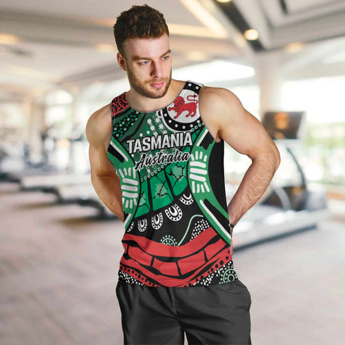 Australia Tasmania State Men Tank Top Ubertas et Fidelitas