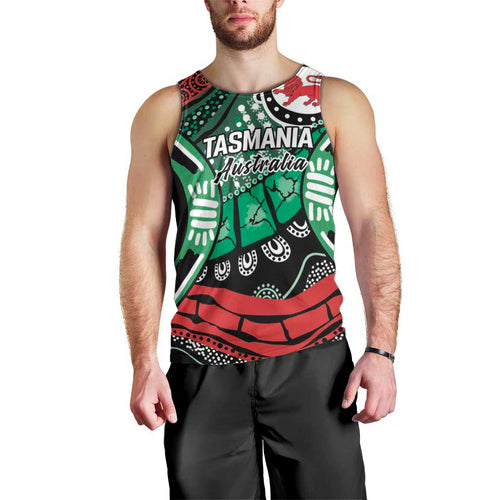 Australia Tasmania State Men Tank Top Ubertas et Fidelitas