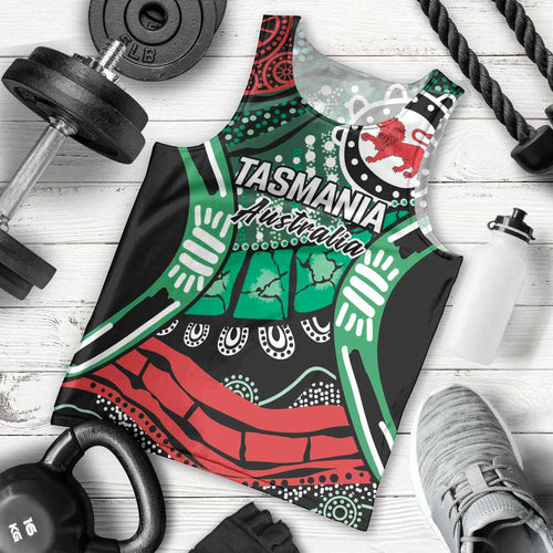 Australia Tasmania State Men Tank Top Ubertas et Fidelitas