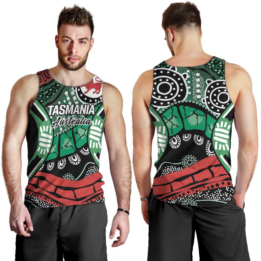 Australia Tasmania State Men Tank Top Ubertas et Fidelitas