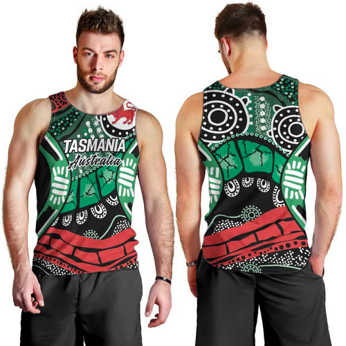 Australia Tasmania State Men Tank Top Ubertas et Fidelitas