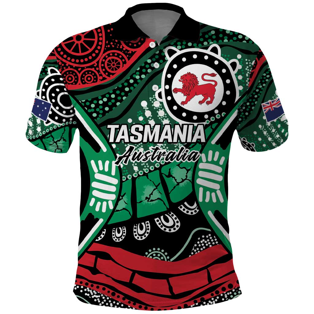 Australia Tasmania State Polo Shirt Ubertas et Fidelitas