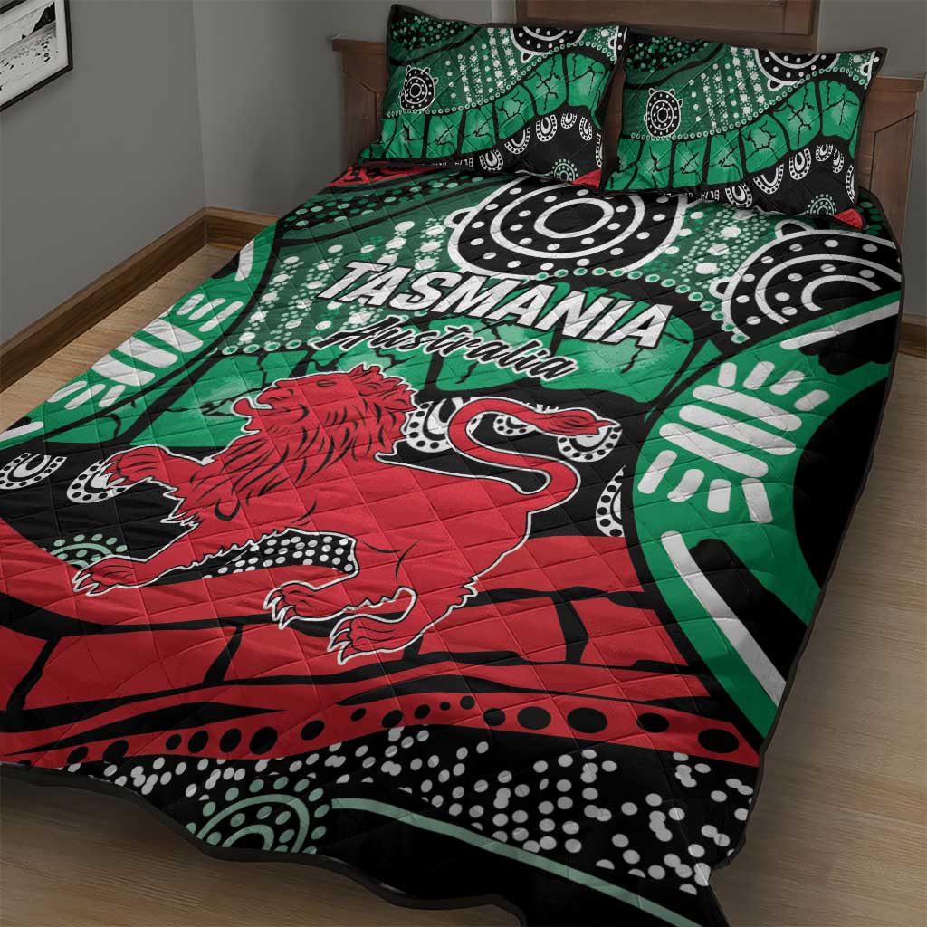Australia Tasmania State Quilt Bed Set Ubertas et Fidelitas