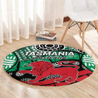 Australia Tasmania State Round Carpet Ubertas et Fidelitas