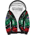 Australia Tasmania State Sherpa Hoodie Ubertas et Fidelitas