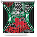 Australia Tasmania State Shower Curtain Ubertas et Fidelitas