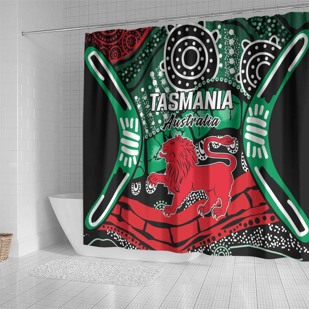 Australia Tasmania State Shower Curtain Ubertas et Fidelitas