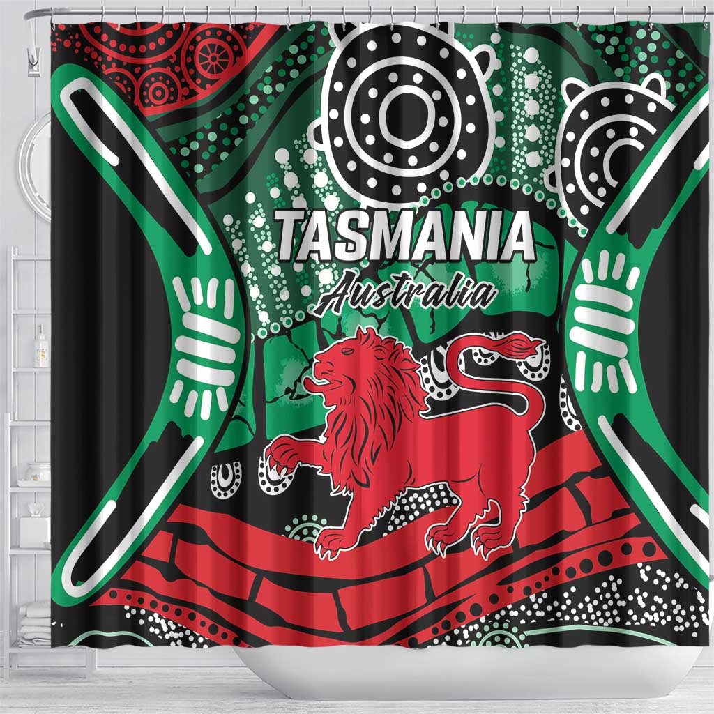 Australia Tasmania State Shower Curtain Ubertas et Fidelitas