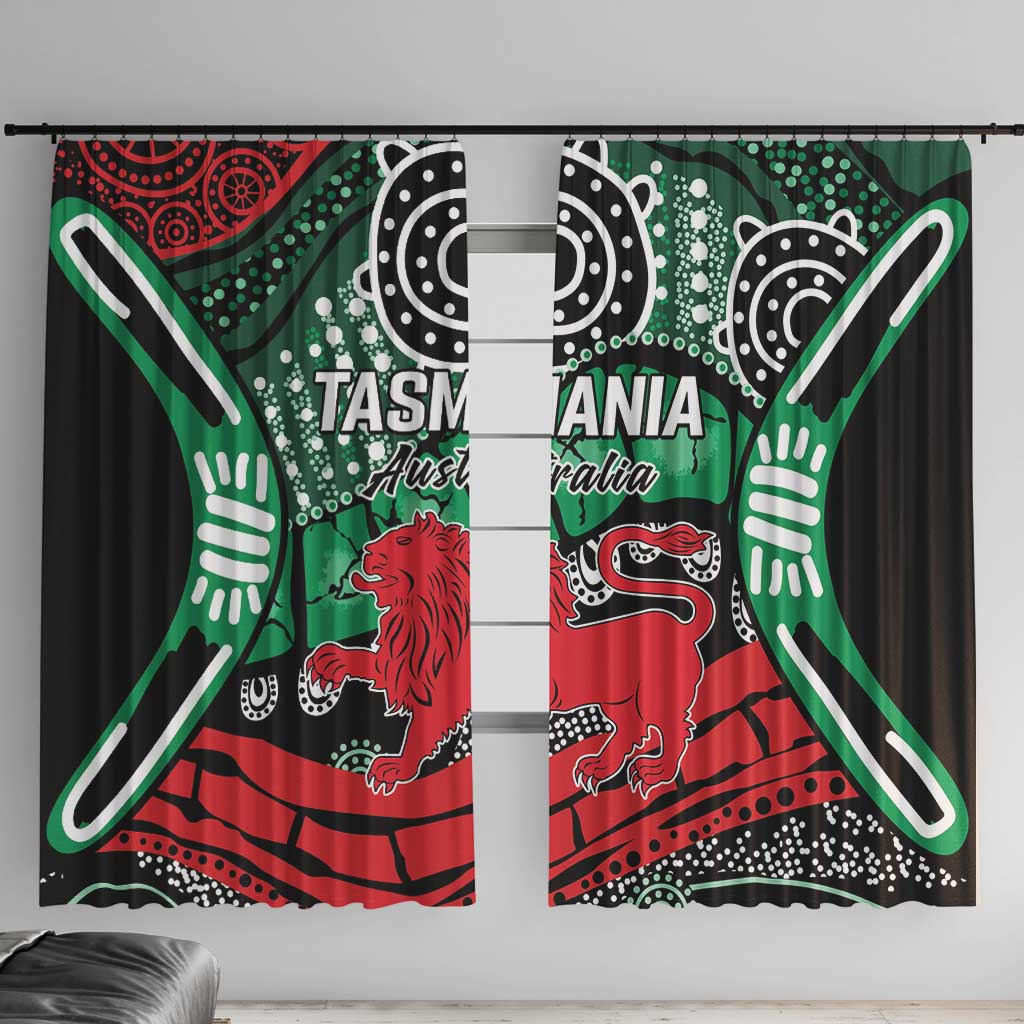 Australia Tasmania State Window Curtain Ubertas et Fidelitas