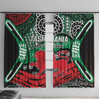 Australia Tasmania State Window Curtain Ubertas et Fidelitas