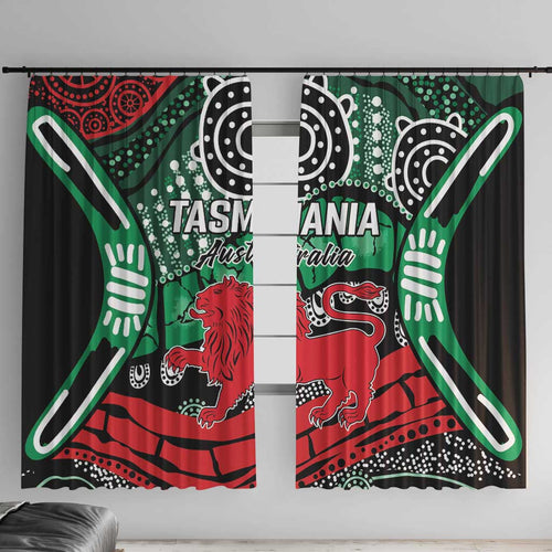 Australia Tasmania State Window Curtain Ubertas et Fidelitas