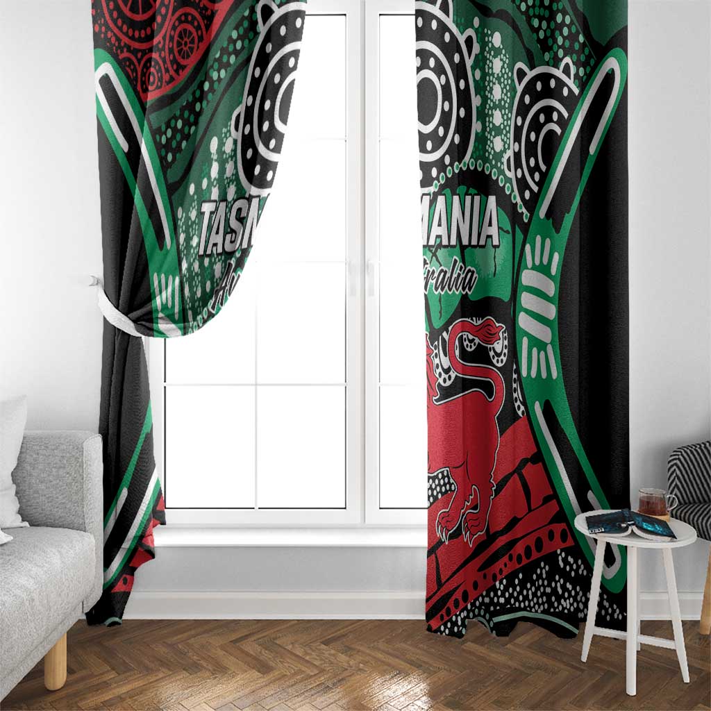 Australia Tasmania State Window Curtain Ubertas et Fidelitas