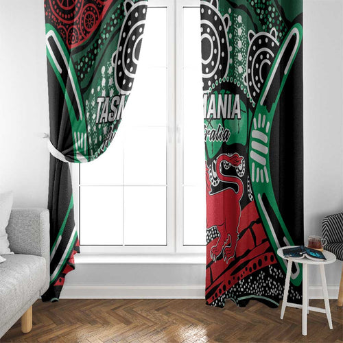 Australia Tasmania State Window Curtain Ubertas et Fidelitas