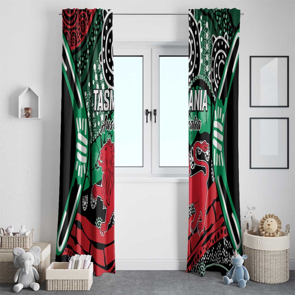 Australia Tasmania State Window Curtain Ubertas et Fidelitas
