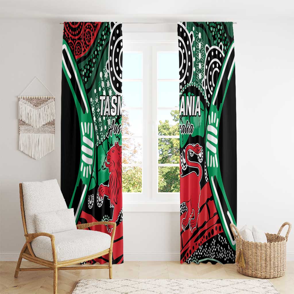 Australia Tasmania State Window Curtain Ubertas et Fidelitas