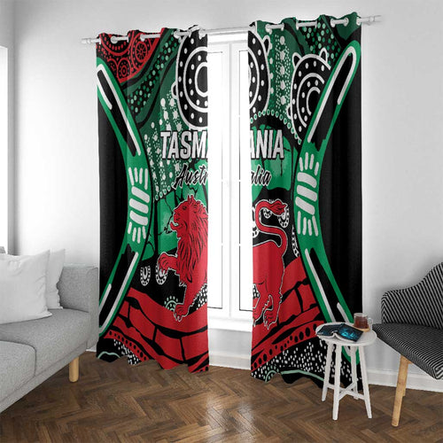 Australia Tasmania State Window Curtain Ubertas et Fidelitas