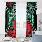 Australia Tasmania State Window Curtain Ubertas et Fidelitas