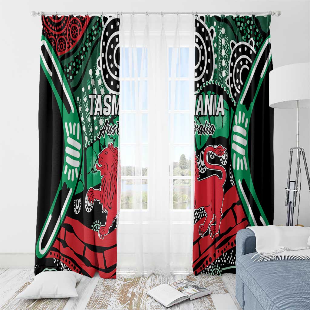 Australia Tasmania State Window Curtain Ubertas et Fidelitas