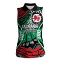 Australia Tasmania State Women Sleeveless Polo Shirt Ubertas et Fidelitas