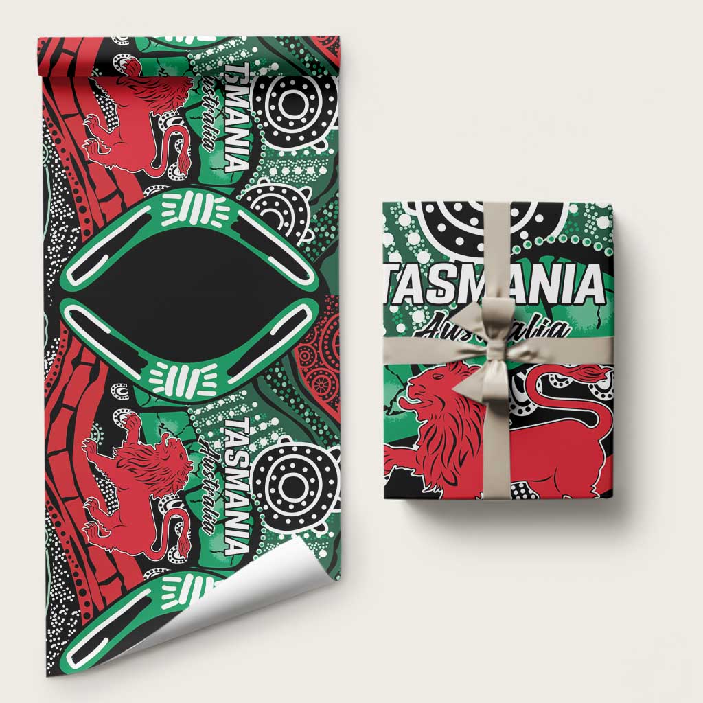 Australia Tasmania State Wrapping Paper Ubertas et Fidelitas - Aussie Hoodie