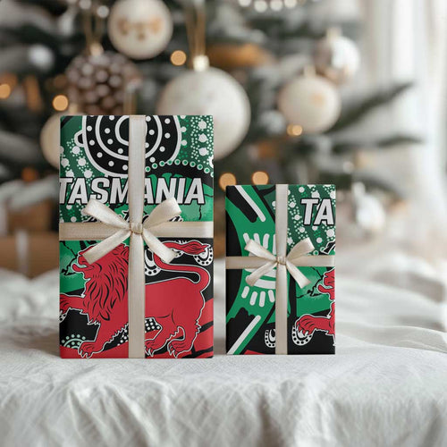 Australia Tasmania State Wrapping Paper Ubertas et Fidelitas - Aussie Hoodie