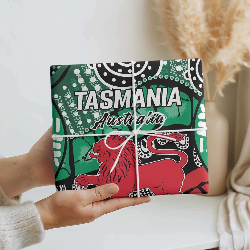 Australia Tasmania State Wrapping Paper Ubertas et Fidelitas - Aussie Hoodie