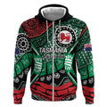 Australia Tasmania State Zip Hoodie Ubertas et Fidelitas