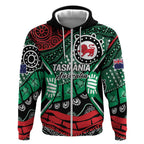 Australia Tasmania State Zip Hoodie Ubertas et Fidelitas