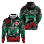 Australia Tasmania State Zip Hoodie Ubertas et Fidelitas