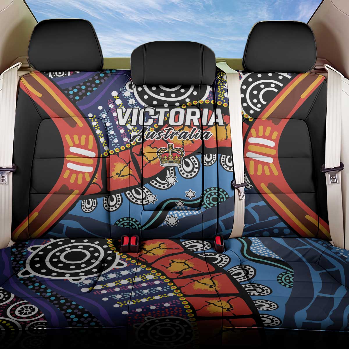 Australia Victoria State Back Car Seat Cover Peace and Prosperity