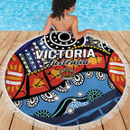 Australia Victoria State Beach Blanket Peace and Prosperity