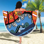 Australia Victoria State Beach Blanket Peace and Prosperity